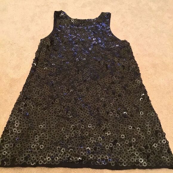 Alice & Olivia Silk Black Sequined Mini Dress - Picture 6 of 6